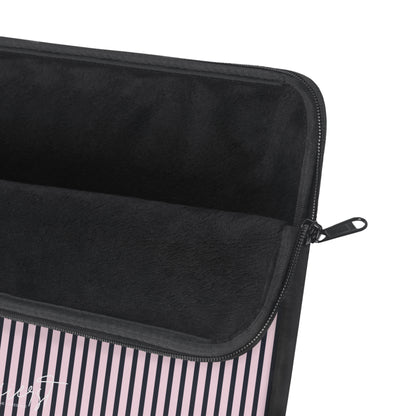 Signature Pink + Signature Storm Striped Laptop Sleeve