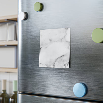 Lived-In Grey and White Marble Post-it® Note Pad