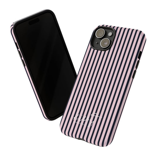Signature Pink + Signature Storm Stripe iPhone Case