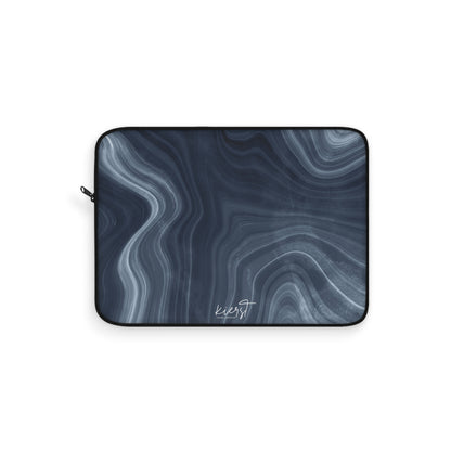 Navy Marble Laptop Sleeve