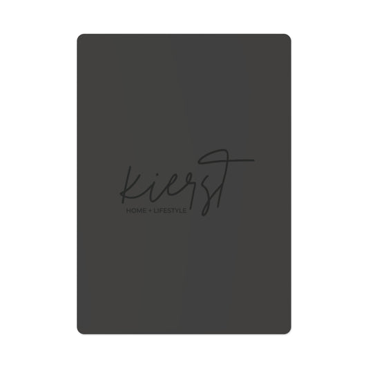 Charcoal Poker Playing Cards – kierst Home + Lifestyle Deck
