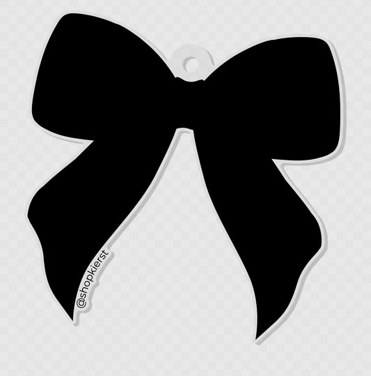 Black Bow Ornament + Keychain