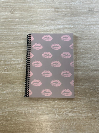 Pillow Talk-Inspired Lips on Oat Notebook