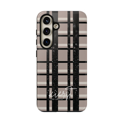 Elevated Neutrals Plaid Samsung Galaxy Case | Structured Style, Soft Edge