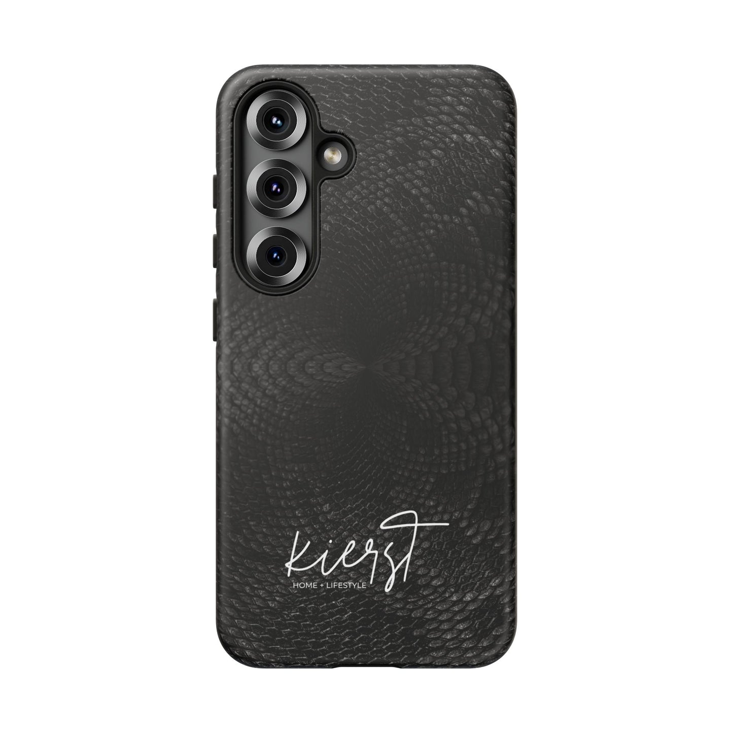 Black + Grey Snake Print Samsung Galaxy Phone Case