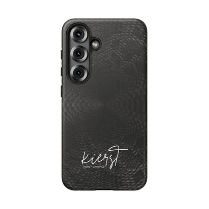 Black + Grey Snake Print Samsung Galaxy Phone Case