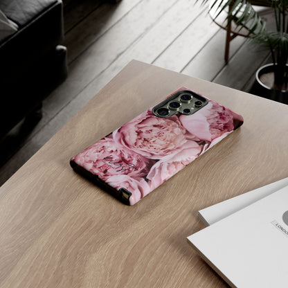 Pink Peonies Samsung Galaxy Case | A Floral Moment Lasts Longer Than Fresh Stems