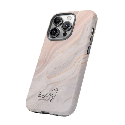 Blush Swirl Marble iPhone Case | Soft Curves, Strong Protection