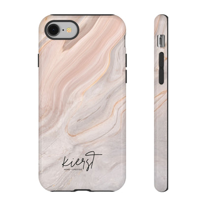 Blush Swirl Marble iPhone Case | Soft Curves, Strong Protection