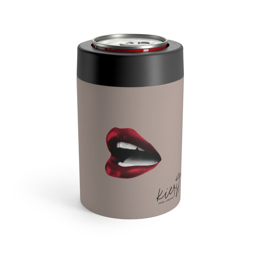 Vintage Red Lips Sticker Can Holder