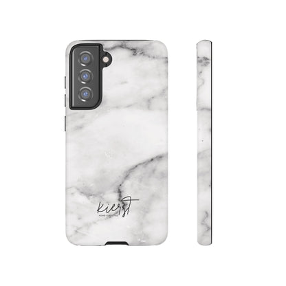 Lived-In White and Grey Marble Samsung Galaxy Case | Soft Strength, Redefined