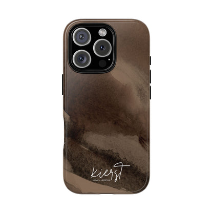 Brown Abstract iPhone Case