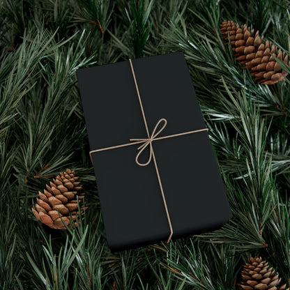 Black Gift Wrapping Paper