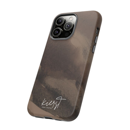 Brown Abstract iPhone Case