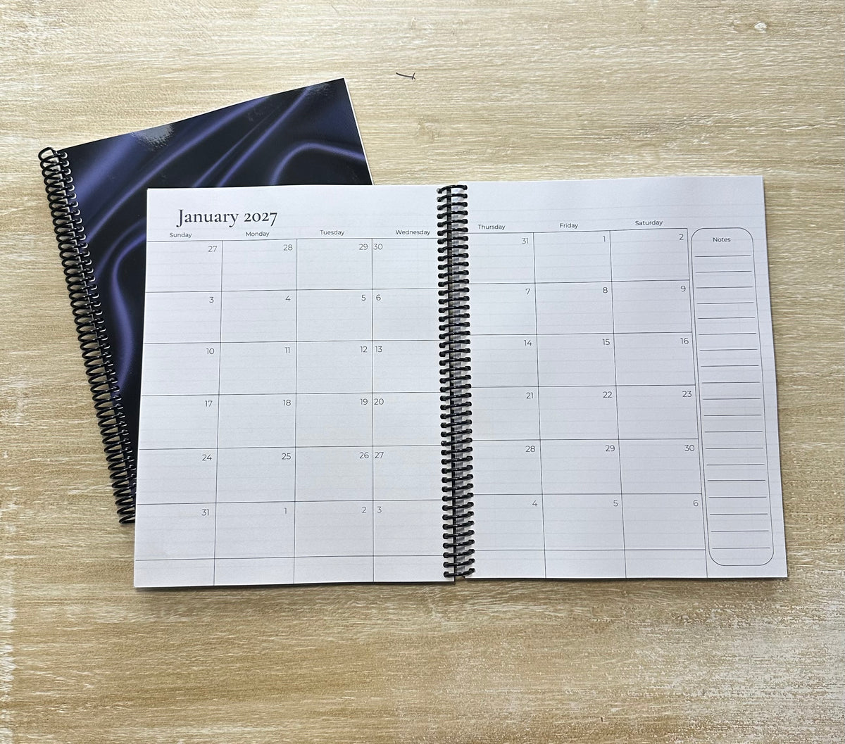 2027 Navy Silk Lifestyle Planner