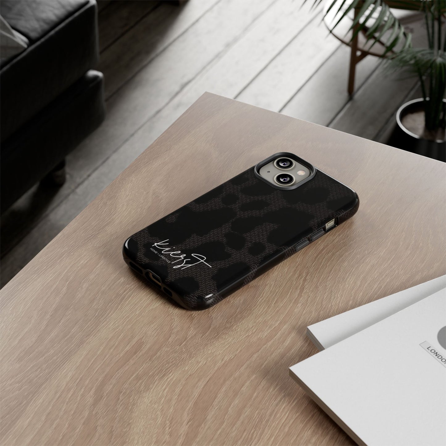 Black Leopard iPhone Case
