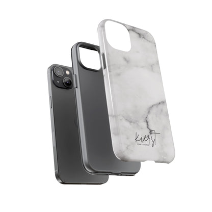 Lived-In White and Grey Marble iPhone Case | Curated Calm, Captured in Marble