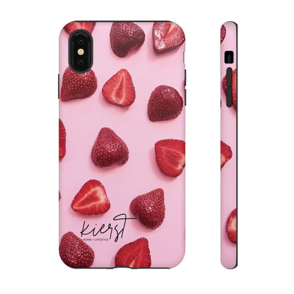 Strawberries iPhone Case | A Sweet Statement Rooted in Soft Luxury