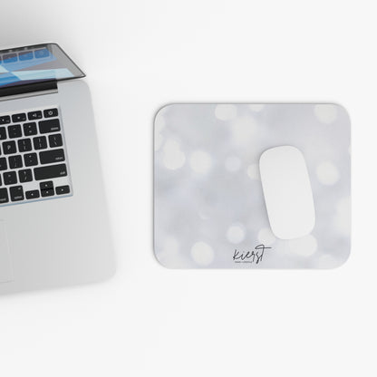 White Sparkle Mouse Pad