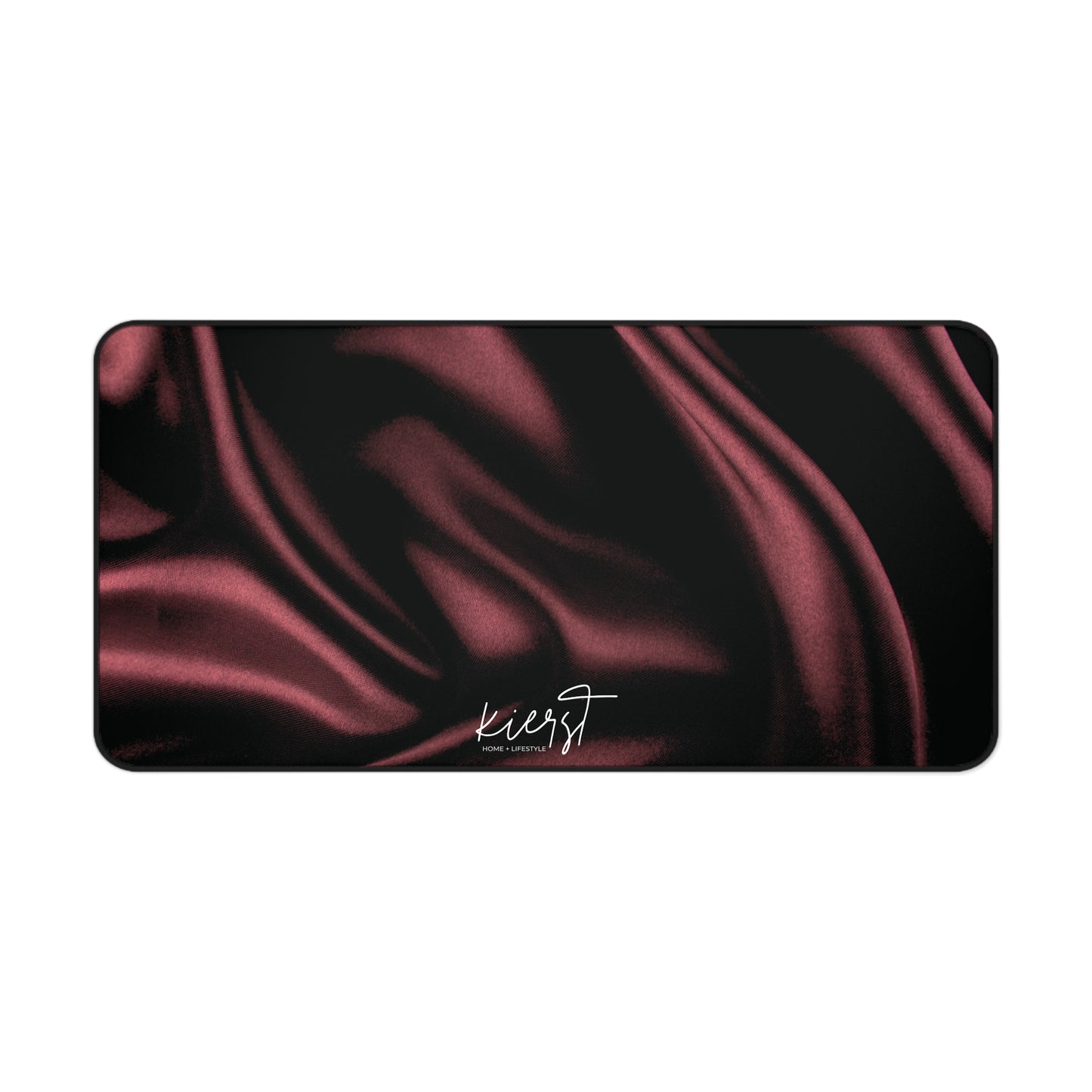 Signature Velvet Noir Silk Print Desk Mat