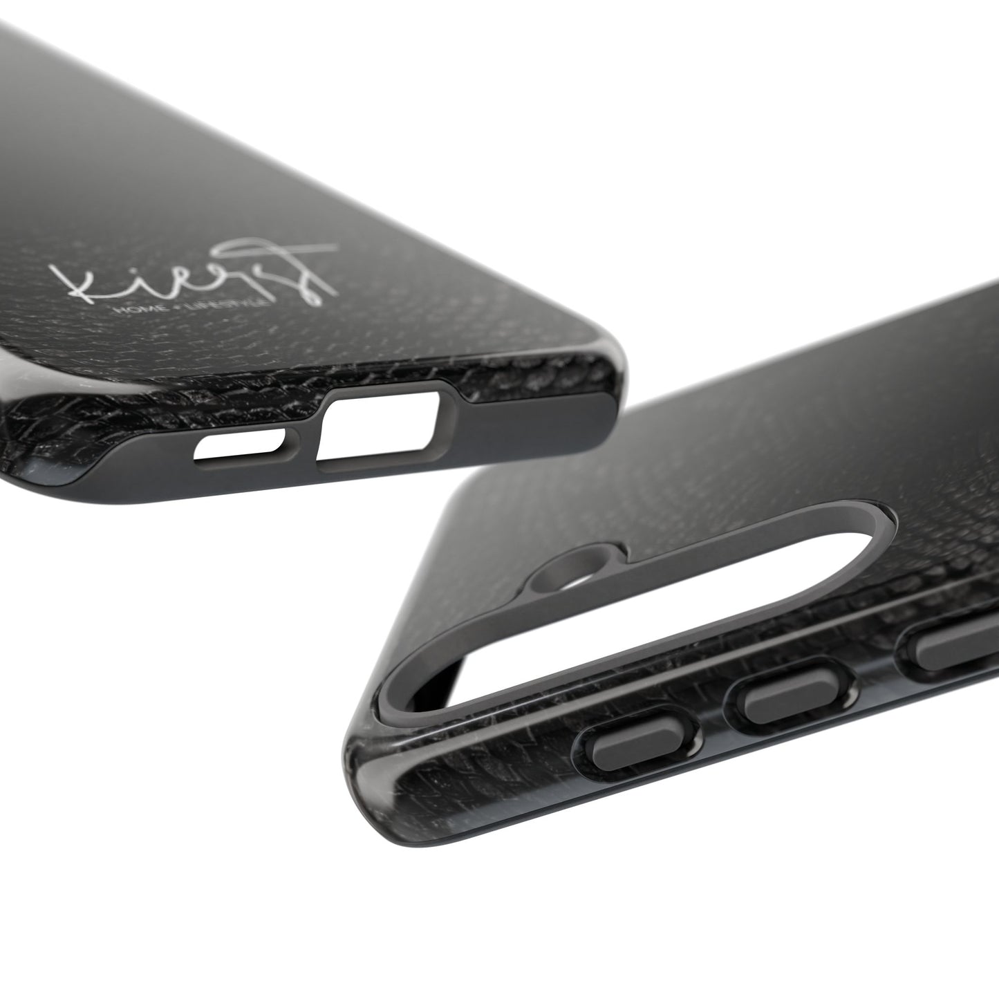 Black + Grey Snake Print Samsung Galaxy Phone Case