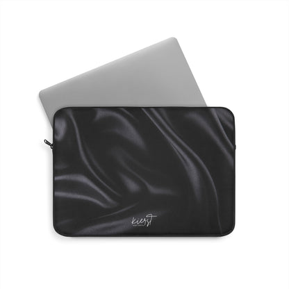 Black Silk Print Laptop Sleeve
