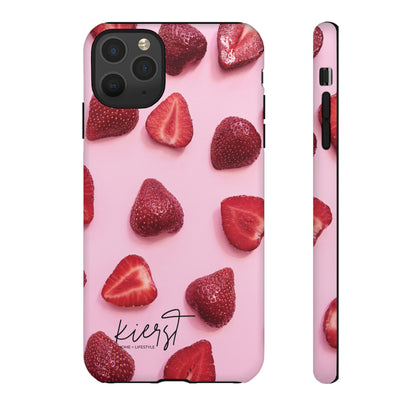 Strawberries iPhone Case | A Sweet Statement Rooted in Soft Luxury