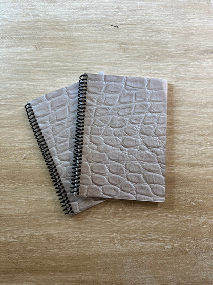 Cream Reptile Print Notebook