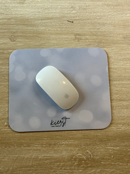 White Sparkle Mouse Pad