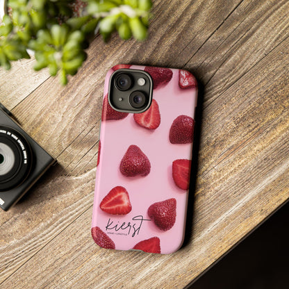 Strawberries iPhone Case | A Sweet Statement Rooted in Soft Luxury