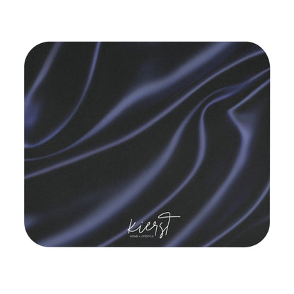 Navy Silk Print Mouse Pad