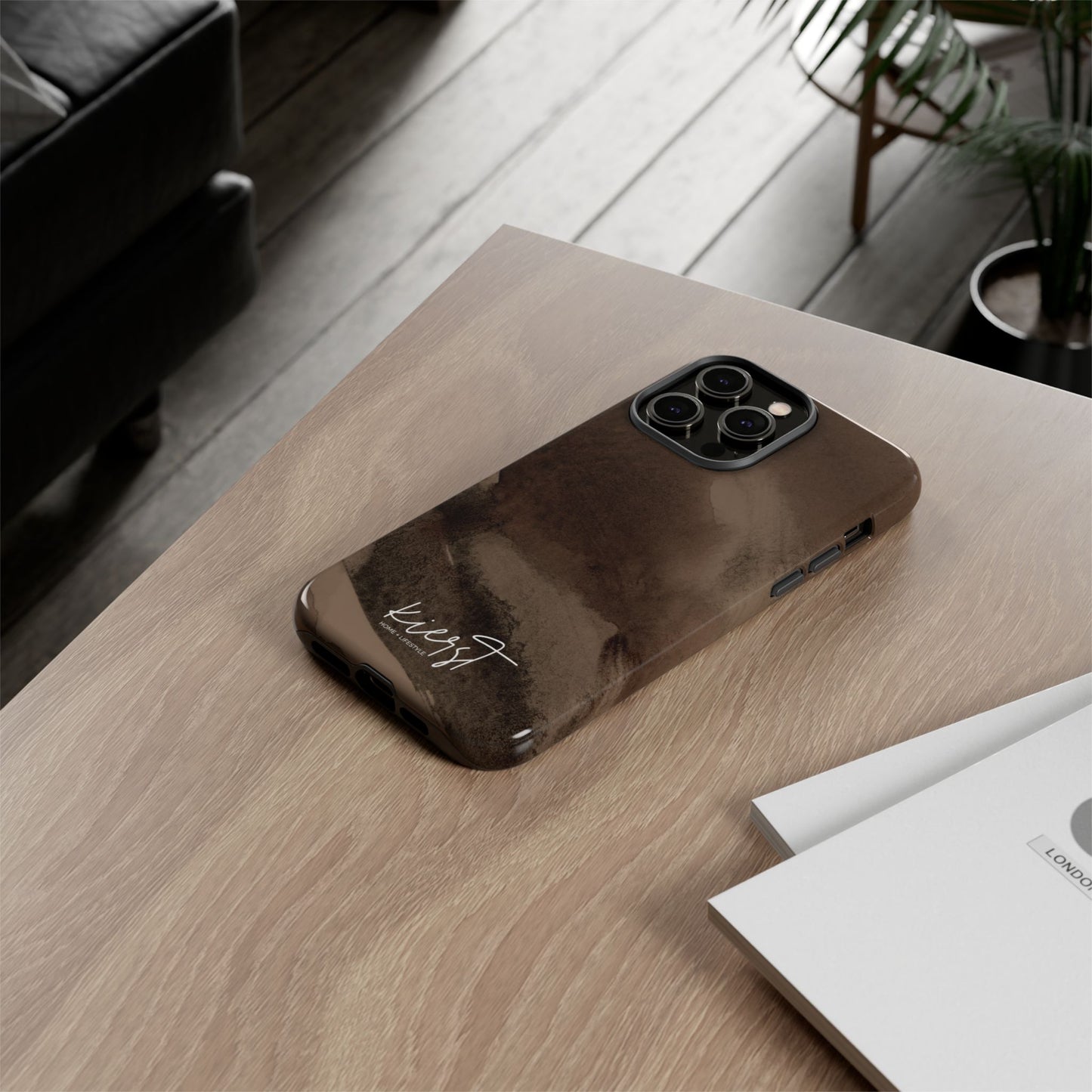 Brown Abstract iPhone Case