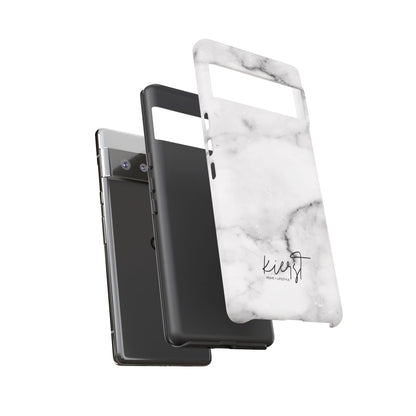 Lived-In White and Grey Marble Google Pixel Case | Elevated Essentials For Everyday