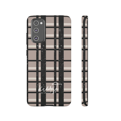 Elevated Neutrals Plaid Samsung Galaxy Case | Structured Style, Soft Edge