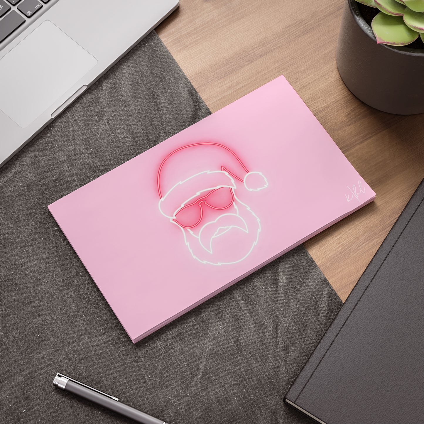 Neon Sign on Pink Post-it® Note Pad