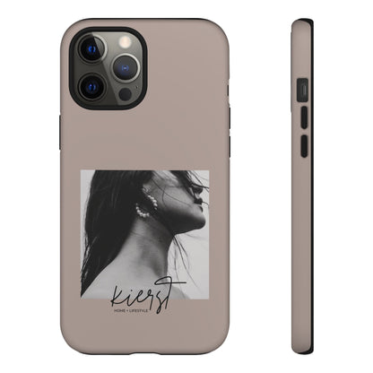 Black & White Fashion Portrait iPhone Case