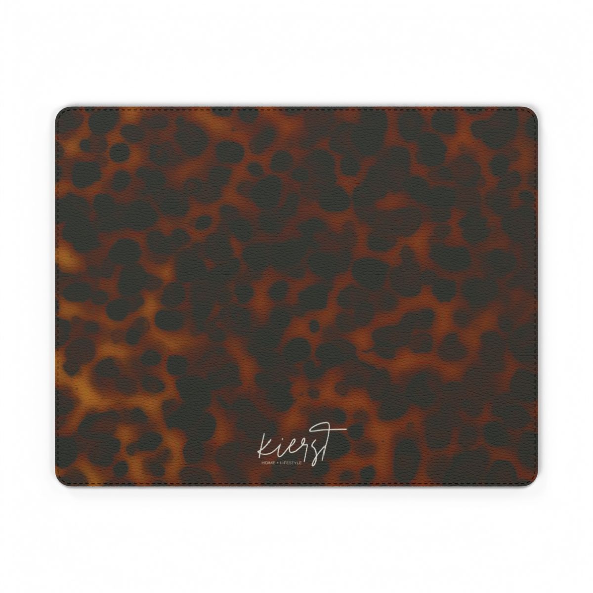 Ember Tortoise Faux Leather Mouse Mat