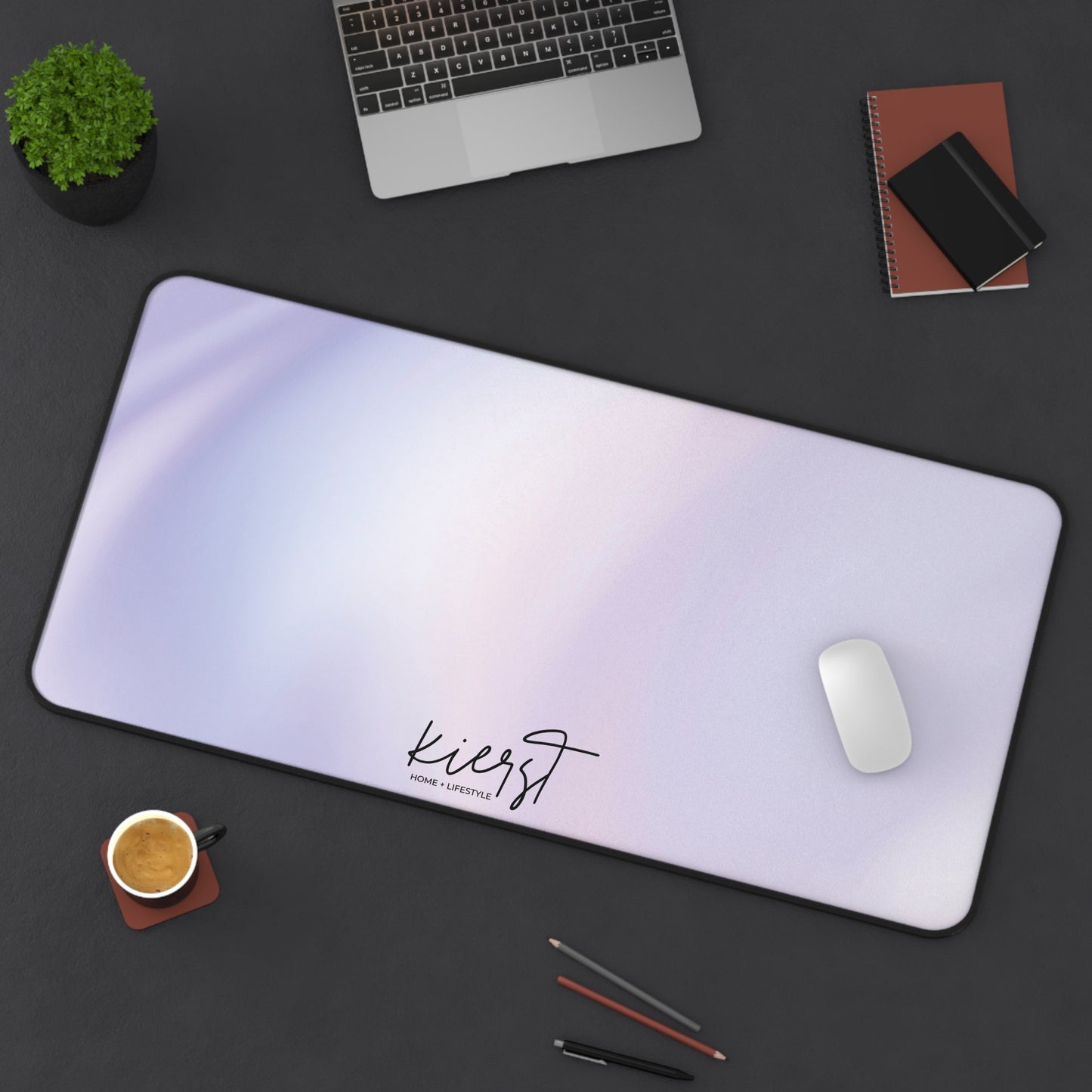Lilac Marble Desk Mat
