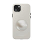 Single Pearl on Beige iPhone Case