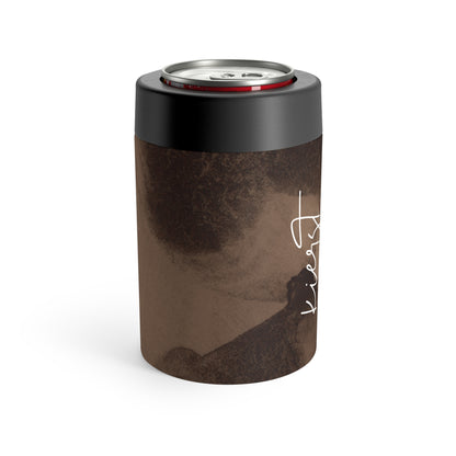 Brown Abstract Can Holder