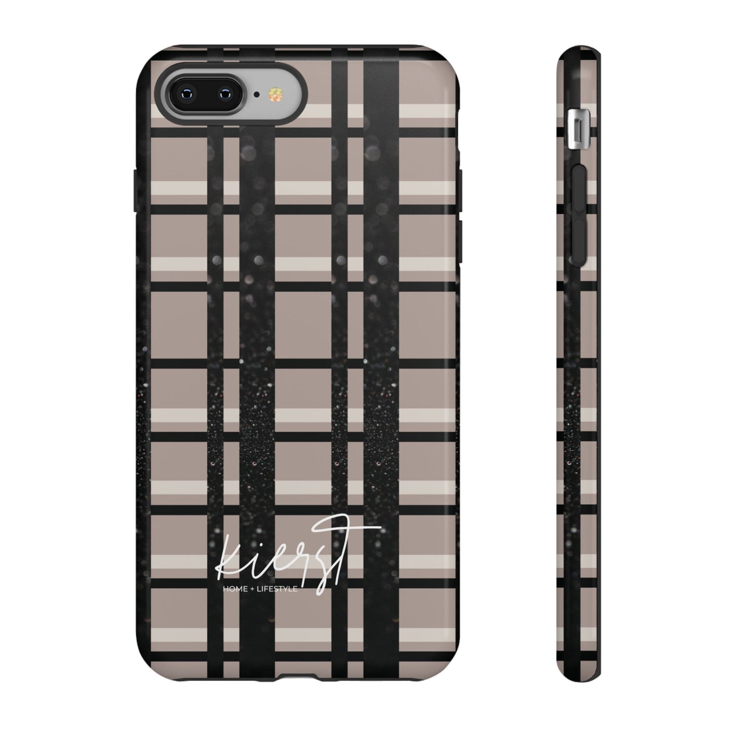 Elevated Neutrals Plaid iPhone Case | Classic Pattern, Modern Contrast