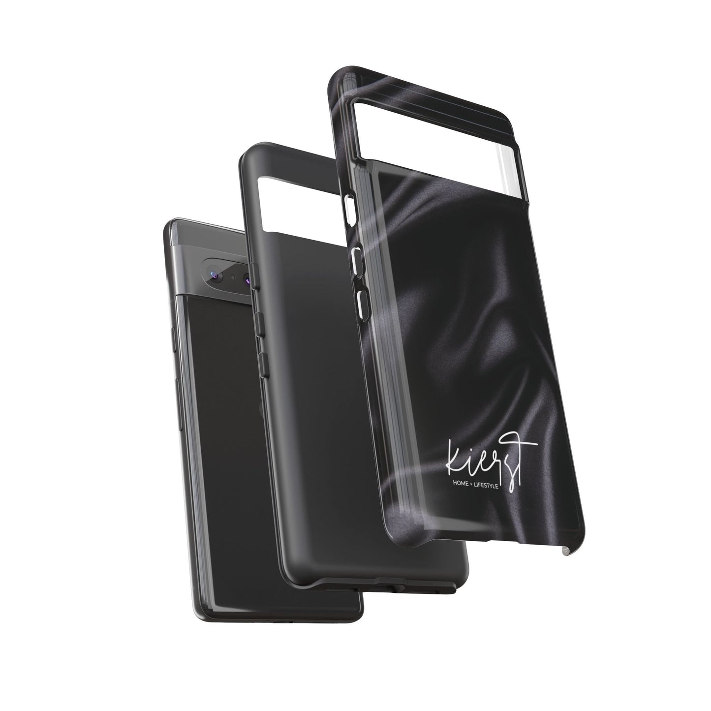 Black Silk Print Google Pixel Phone Case