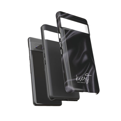 Black Silk Print Google Pixel Phone Case