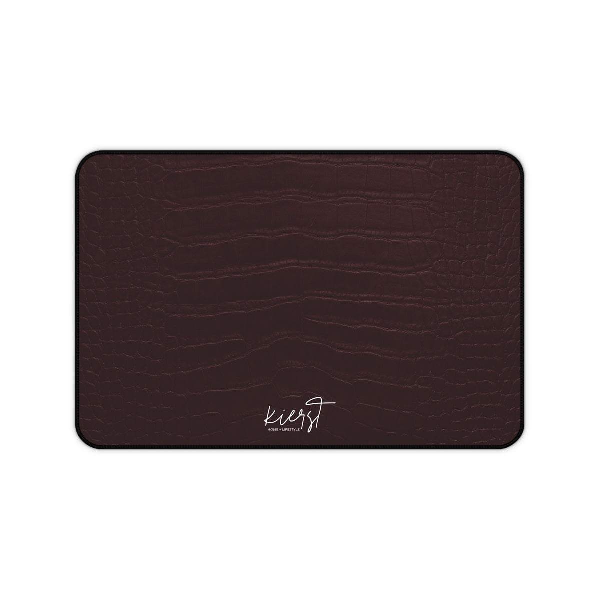Signature Velvet Noir Crocodile Print Desk Mat