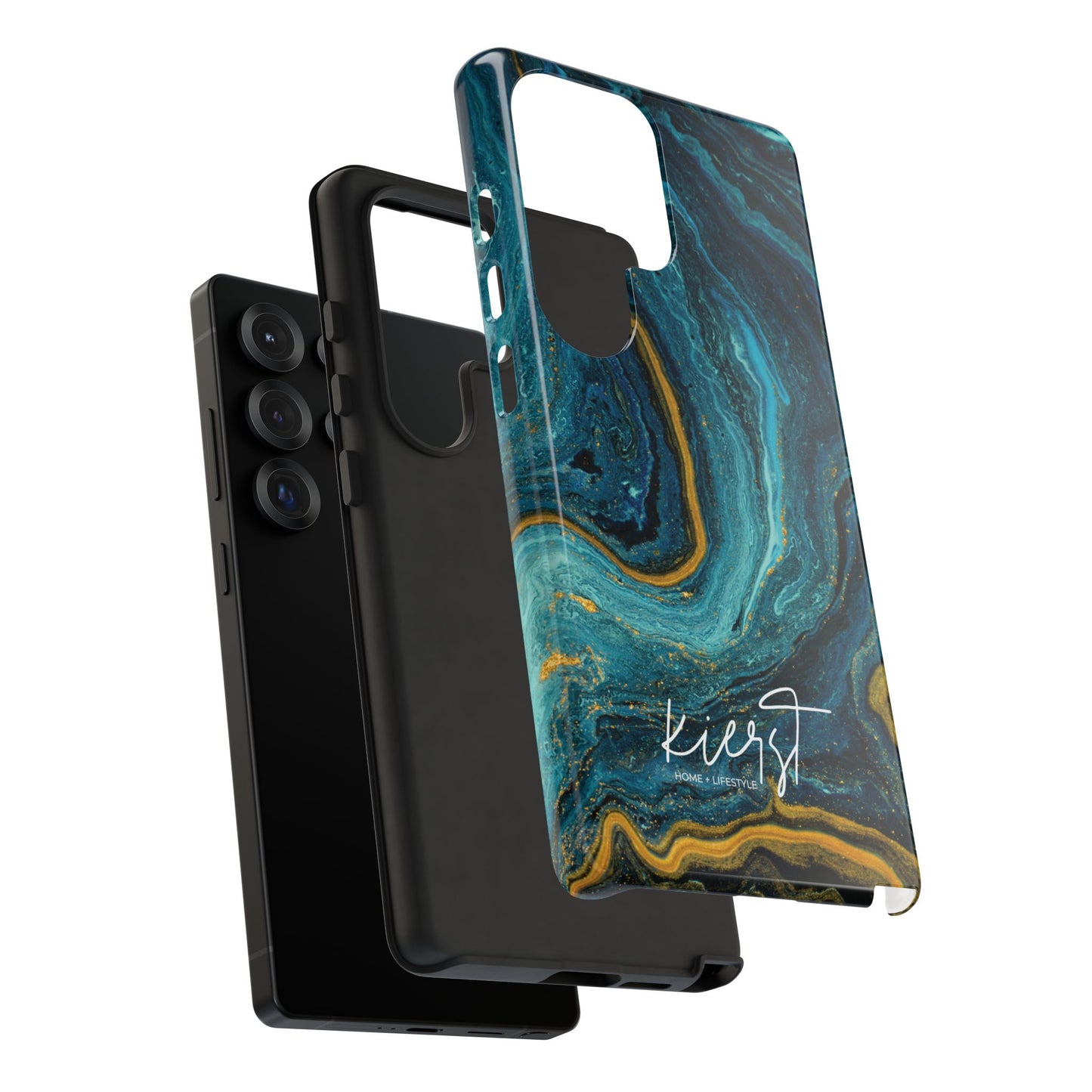 Teal & Gold Marble Samsung Galaxy Case