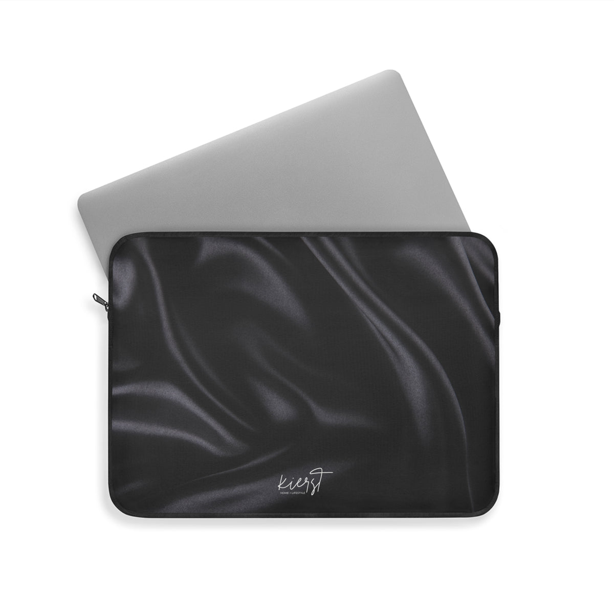 Black Silk Print Laptop Sleeve
