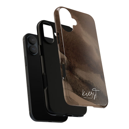 Brown Abstract iPhone Case