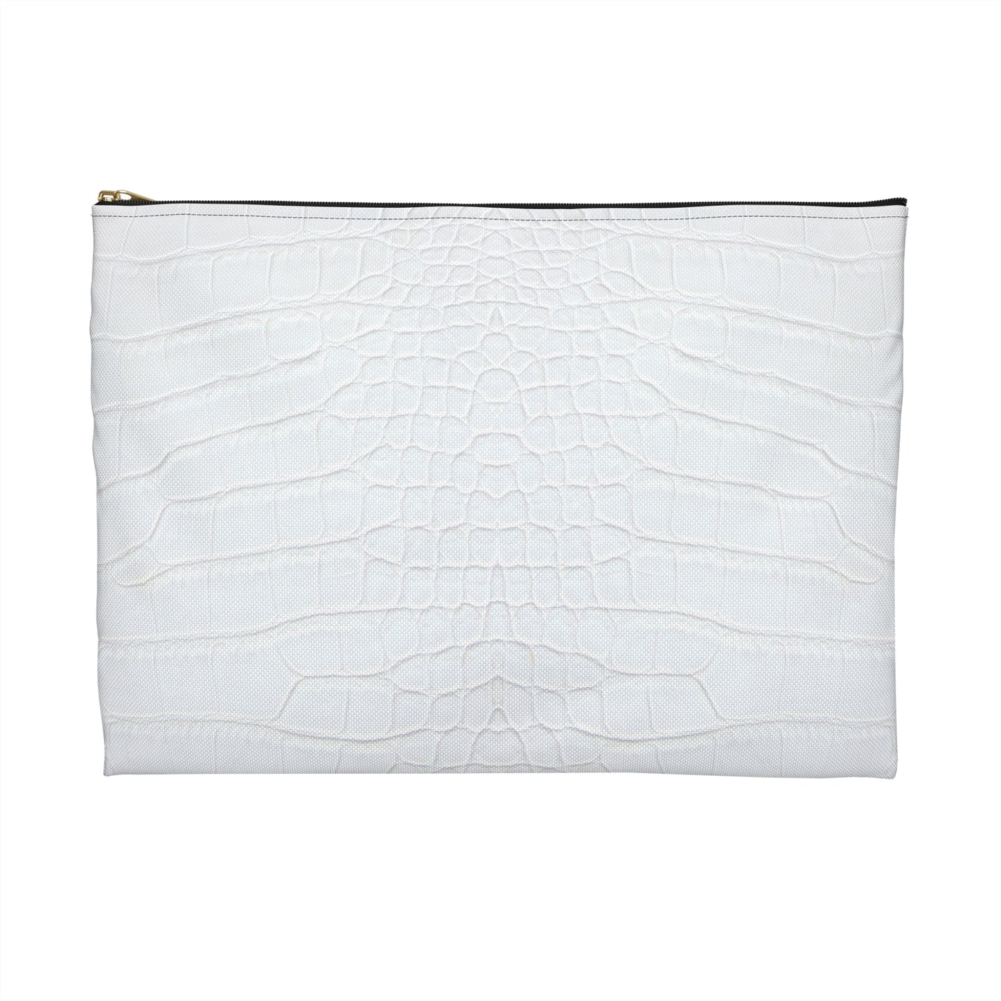 White Alligator Accessory Pouch