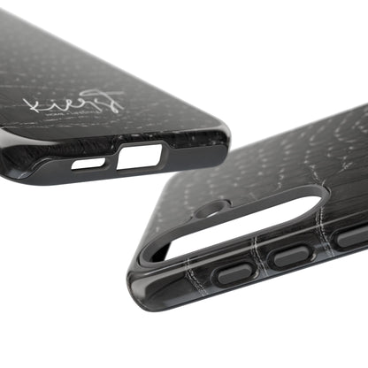 Black Crocodile Print Samsung Galaxy Phone Case