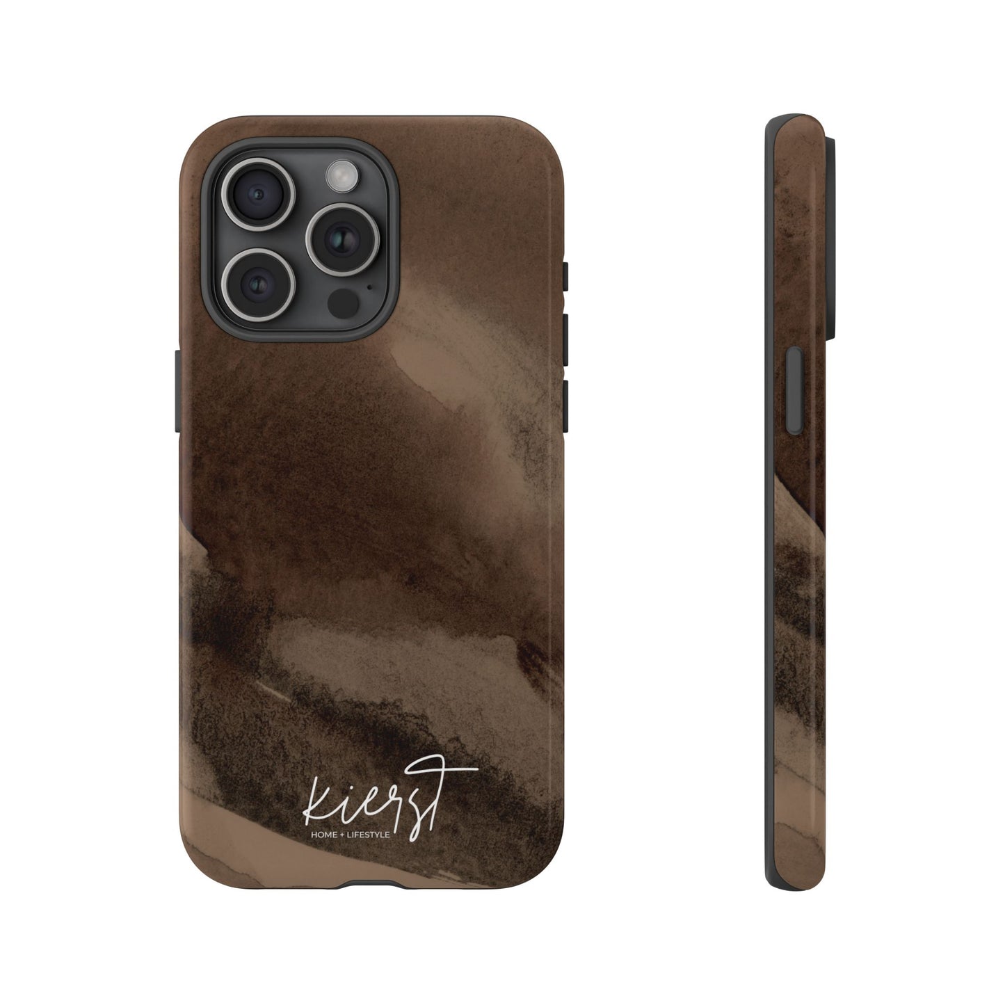 Brown Abstract iPhone Case
